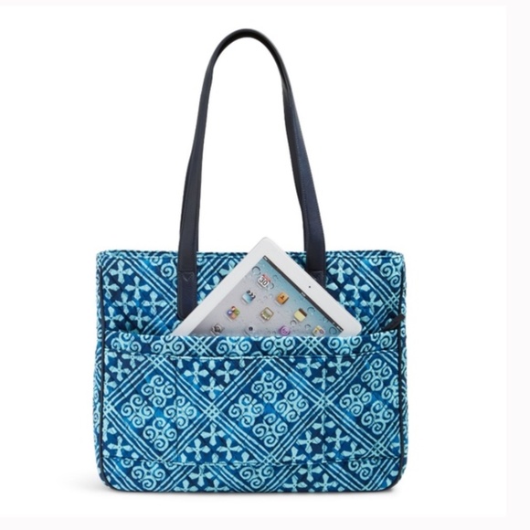 NWT Vera Bradley Commuter Tote Cuban Tiles Travel Computer - Picture 3 of 9